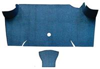 1967-68 Mustang Fastback Loop Trunk Carpet Mat Only - Ford Blue