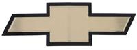 1983-91 Chevrolet Truck/Van; Grill Emblem; Bow Tie; Gold Anodized Brushed Finish; Black Border