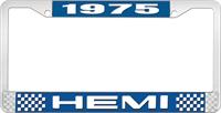 1975 HEMI LICENSE PLATE FRAME - BLUE