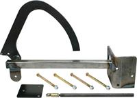 mounting bracket for floor mount power brake booster