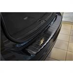 Zwart RVS Achterbumperprotector passend voor Volkswagen Touran III 2015- incl. R-Line 'Ribs'