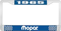 nummerplåtshållare 1965 mopar - blå