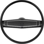 1969-70 STEERING WHEEL KIT BLACK WITH BLACK SHROUD