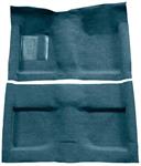 1964 Mustang Convertible Passenger Area Loop Floor Carpet Set - Aqua