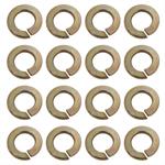 Lock Washers, Steel, Gold zinc, 7/16 in. I.D., .776 in. O.D., .109 in. Thick