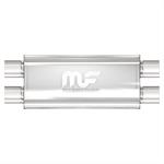 Muffler, 2 x 2.5" In/2 x 2.5" Out, Stainless