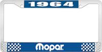 nummerplåtshållare 1964 mopar - blå
