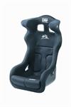 stol HTE-R XL, glasfiber, svart tyg (FIA-godkänd)