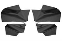 Armrest Panel Covers, 1968-72 A-Body, Convertible 4pc Rear PUI, Black M10