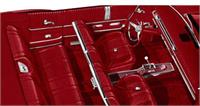 Buckets Red Vinyl / Red Carpet Upholstery Set