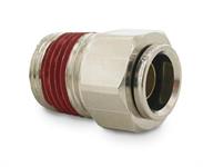 Compression Fitting, Straight, Brass, Male 1/4 in. NPT to Compression 1/4 in., Each
