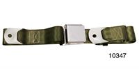 Seat belt, one personset, rear, green