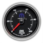 Oil pressure, 52.4mm, 0-100 psi, mechanical