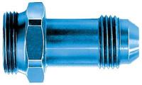 Fitting, Carburetor Inlet, -8 AN Male to 7/8-20 in. Male, Aluminum, Blue