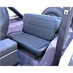 Rear Seat, Custom-Fit, Fold/Tumble, Black Vinyl