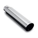 Exhaust Tip, Stainless Steel, Polished, Slant, 2.5 in. Inlet, 3.5 in. Outlet, 12 in. Long, Each