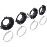 Headlamp Mounting Buckets, Steel, Black, Mounting Rings, Hardware, Chevy, GMC, Set