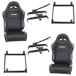 Seats with Subframes Black Velour