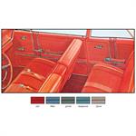 1965 BEL AIR 2 DOOR SEDAN TURQUOISE FRONT AND REAR INTERIOR SIDE PANEL SET WITHOUT RAILS