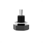 Oil Pan Drain Plug, Magnetic, Aluminum, Black Anodized, 14mm x 1.50 RH