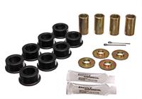 Bushings, Strut Rod, Polyurethane, Rear, Black