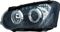 Set Koplampen passend voor Subaru Impreza 2003-2005 - Zwart - incl. Angel-Eyes