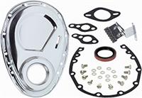 Small Block Chrome Timing Cover Set
