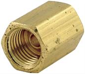 Fitting, Coupler, Straight, 3/8 in. Female Threads, Brass, Natural, Inverted Flare, Each