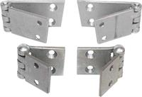 Front Door Hinge Set - Open Car - Roadster & Phaeton - 2 Hole Bottom Hinge