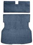 1979-82 Mustang Rear Cargo Area Cut Pile Carpet with Mass Backing - Blue