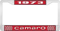 nummerplåtshållare, 1973 CAMARO STYLE 1 röd