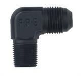 Fitting, Adapter, 90 Degree, Male AN4 to Male 1/8" NPT, Black