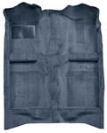 1982-93 Mustang Coupe/Hatchback Passenger Area Cut Pile Carpet with Mass Backing - Crystal Blue