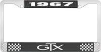 1967 GTX LICENSE PLATE FRAME - BLACK