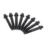 Rocker Arm Bolt, Steel, Black Oxide, 8mm x 1.25, LS1/LS6 Style Rocker Arms, Set of 8