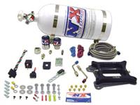 Nitrous Oxide System, Hitman Plus, Wet, 100-200 hp, 10 lb. Bottle, Square Bore, 4-Barrel