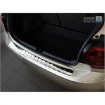 Stainless Steel Rear bumper protector suitable for Volkswagen Polo VI 5-doors 2017- 'Ribs'