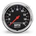 Speedometer 86mm 0-160mph Traditional Chrome Electronic