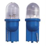 T-10 LED Lampen 12V Blauw, set à 2 stuks