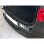 RVS Achterbumperprotector passend voor Volkswagen Tiguan 2007- 'Ribs' (2-delig)