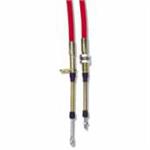 Shifter Cable, Performance, 5 ft. Length, Morse Style, Eyelet/Threaded Ends, Red