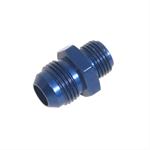 Fitting, Straight, Male -16 AN to Straight Cut Male -16 AN O-Ring, Aluminum, Blue Anodized