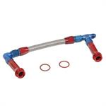 Fuel Line, Braided Stainless Steel, Aluminum, Holley, 4150 Series, AN6 Inlet
