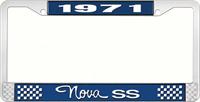 nummerplåtshållare, 1971 NOVA SS STYLE 3 blå
