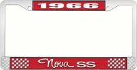 nummerplåtshållare, 1966 NOVA SS STYLE 3 röd