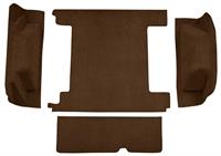 bagagematta med 2st bensintankar & baklämslås Cargo Area - Loop Carpet Kit - Dark Brown