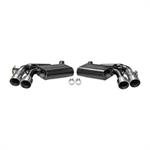 Axle-back, Delta 40/Outlaw Mufflers, Camaro SS, 6.2L, Am Thunder, 409SS, Fits W/Perf Exh Option (NPP-Quad Tip)