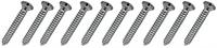chrome trim screw, #8 x 1-1/4", 10st