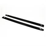Bed Rail Caps, Ribbed Style, Black, Plastic