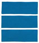 1964-68 Mustang Fastback 3 Piece Fold Down Nylon Loop Carpet Set - Light Blue